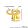 Wholesale Rings Copper Electroplated With English Letters Trendy Unisex Open Rings