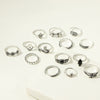 Wholesale Rings Retro Style Alloy With Elephant Leaves Flowers Pattern Electroplated For Women