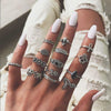 Wholesale Rings Retro Style Alloy With Elephant Leaves Flowers Pattern Electroplated For Women