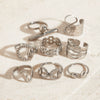 Wholesale Rings Stainless Steel Geometric Style Electroplating Jewelry