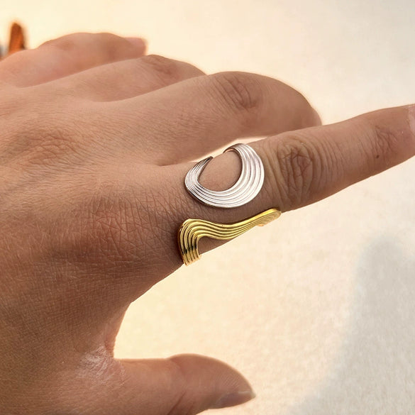 Wholesale Rings Stainless Steel Heart Shape Electroplating Minimalist Geometric Design Unisex