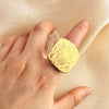 Wholesale Rings Titanium Steel And Stainless Steel With Pleated Texture And Heart Shape Electroplated For Women And Unisex