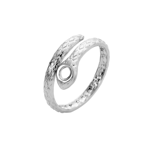 Wholesale Rings Titanium Steel Geometric Hollow Out Electroplated For Women