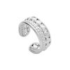 Wholesale Rings Titanium Steel Geometric Hollow Out Electroplated For Women