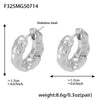 Wholesale Rivet Ring Earrings Polished Titanium Steel Geometric Electroplated For Women