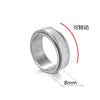 Wholesale Rotatable Decompression Unisex Titanium Steel Ring With Dripping Oil Luminous And Geometric Style Featuring Letters Numbers Text