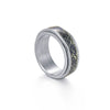 Wholesale Rotatable Decompression Unisex Titanium Steel Ring With Dripping Oil Luminous And Geometric Style Featuring Letters Numbers Text