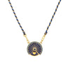 Wholesale Rotatable Tarot Color Necklace Copper Gold Plated Geometric Flower Style For Women