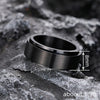 Wholesale Rotatable Unisex Ring Stainless Steel Geometric Style Electroplated Jewelry