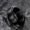 Wholesale Rotatable Unisex Ring Stainless Steel Geometric Style Electroplated Jewelry