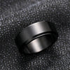 Wholesale Rotatable Unisex Ring Stainless Steel Geometric Style Electroplated Jewelry