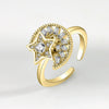 Wholesale Rotating Adjustable Anxiety Relieving S925 Sterling Silver Ring Geometric Design Electroplating For Women