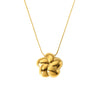 Wholesale Rotating Fivepetal Flower Pendant Stainless Steel And Titanium Steel Necklace With 18K Gold Plating For Women