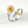 Wholesale Rotating Open Zircon Ring For Women Copper Material Geometric Design Electroplating Treatment