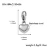 Wholesale Round Bead Heart Brilliant Zircon Bracelet In Fashion Style Made Of Stainless Steel With Electroplating For Women