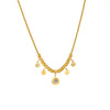 Wholesale Round Diamond Titanium Steel Pendant Chain With Geometric Pattern And Electroplating Retro And Elegant Clavicle Necklace