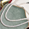 Wholesale Round Freshwater Pearl Necklace Copper Plated With Platinum Natural Original Design