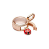Wholesale Round Heart Geometric Diamond Glass Box Necklace With Electroplated Copper Pendant For Women Diy Flower Ballet Accessories Pastoral Style