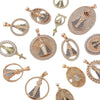 Wholesale Round Religious Pendant Copper 18K Gold Plated Vintage Charm Necklace For Women