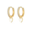 Wholesale S925 Copper Heartshaped Fashion Earrings For Women