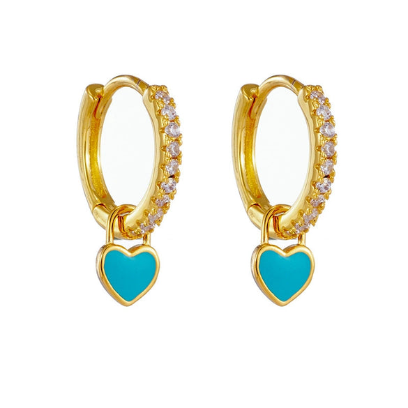 Wholesale S925 Copper Heartshaped Fashion Earrings For Women