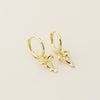 Wholesale S925 Silver Bow Shaped Sweet Elegant Earrings With Electroplating For Women