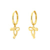 Wholesale S925 Silver Bow Shaped Sweet Elegant Earrings With Electroplating For Women