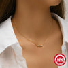 Wholesale S925 Silver Butterfly Necklace With Geometric Pattern For Women Simple Exquisite Light Luxury Niche Design Ochain Electroplating Treatment