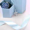 Wholesale S925 Silver Cross Pendant Necklace With Electroplating Glossy Stylish Trendy Faith Jewelry