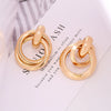 Wholesale S925 Silver Cshaped Metal Circle Earrings With Geometric Design And Electroplating