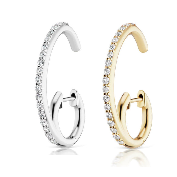Wholesale S925 Silver Cshaped Retro High End Earrings With Electroplating For Women
