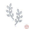 Wholesale S925 Silver Cute Hummingbird Branch Sunshine Earrings With Diamondstudded And Electroplating