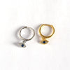 Wholesale S925 Silver Devil's Eye Earrings For Women With Diamond Inlay