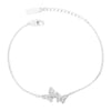 Wholesale S925 Silver Double Butterfly Electroplated Bracelet For Women