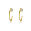 Wholesale S925 Silver Ear Clips For Female Students Exquisite Niche Simple Design With U Shaped Pattern And Diamond Treatment Process