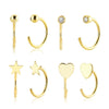 Wholesale S925 Silver Ear Clips For Female Students Exquisite Niche Simple Design With U Shaped Pattern And Diamond Treatment Process