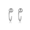 Wholesale S925 Silver Ear Clips For Female Students Exquisite Niche Simple Design With U Shaped Pattern And Diamond Treatment Process