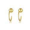 Wholesale S925 Silver Ear Clips For Female Students Exquisite Niche Simple Design With U Shaped Pattern And Diamond Treatment Process