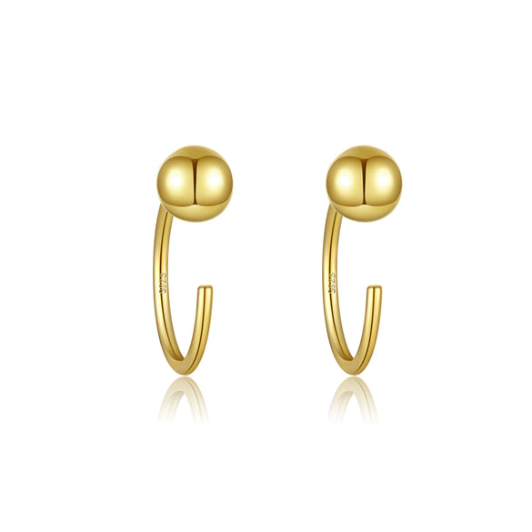 Wholesale S925 Silver Ear Clips For Female Students Exquisite Niche Simple Design With U Shaped Pattern And Diamond Treatment Process