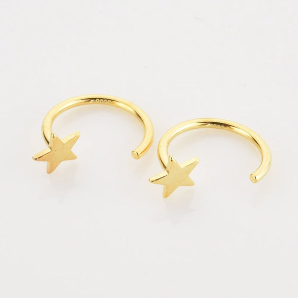 Wholesale S925 Silver Ear Clips For Female Students Exquisite Niche Simple Design With U Shaped Pattern And Diamond Treatment Process