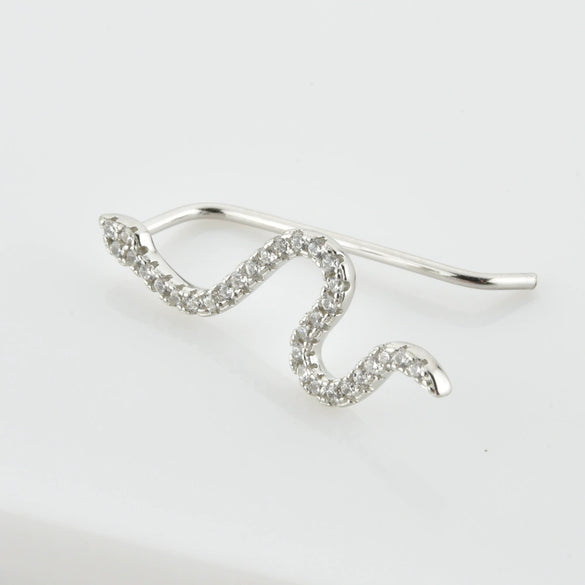 Wholesale S925 Silver Earrings With Animal Zodiac Pattern Electroplated With Platinum 18K Gold