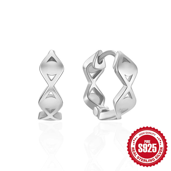 Wholesale S925 Silver Earrings With Geometric Design And Inlaid Zircon Fashionable Glossy Doublepiece Devil's Eye Turquoise Earrings For Women