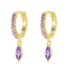 Wholesale S925 Silver Earrings With Geometric Zircon Design