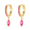 Wholesale S925 Silver Earrings With Geometric Zircon Design