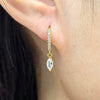 Wholesale S925 Silver Earrings With Geometric Zircon Design