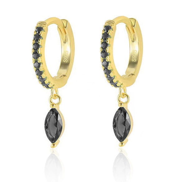 Wholesale S925 Silver Earrings With Geometric Zircon Design