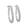 Wholesale S925 Silver Earrings With Row Diamond Chain Dense Inlaid Zircon Geometric Design Niche And High End Style For Women