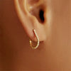 Wholesale S925 Silver Earrings With Row Diamond Chain Dense Inlaid Zircon Geometric Design Niche And High End Style For Women