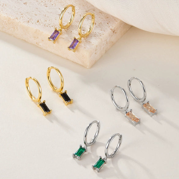 Wholesale S925 Silver Electroplated Geometric Earrings For Women