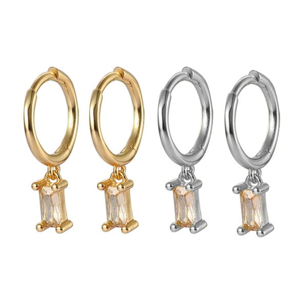 Wholesale S925 Silver Electroplated Geometric Earrings For Women